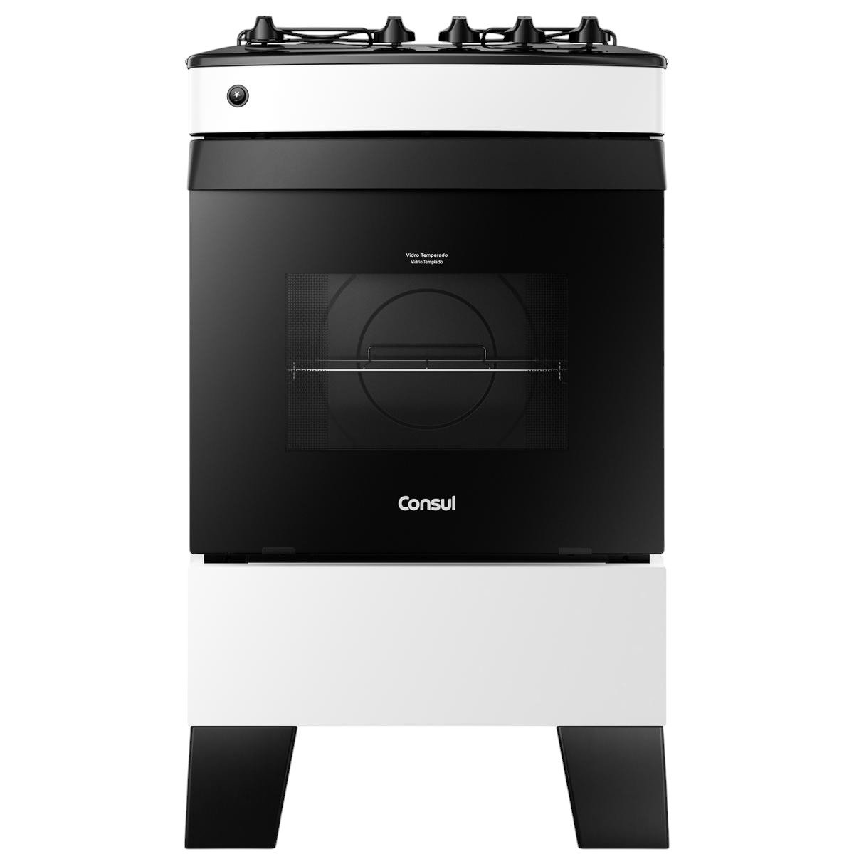 Fogão 4 Bocas Consul Acendimento Automático Branco CFO4ZABUNA