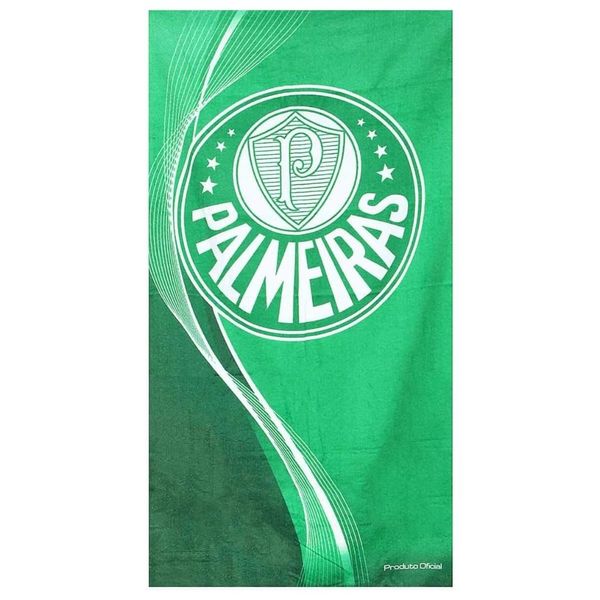 Toalha De Banho Bouton Veludo Palmeiras Verde 70x140cm (MP)
