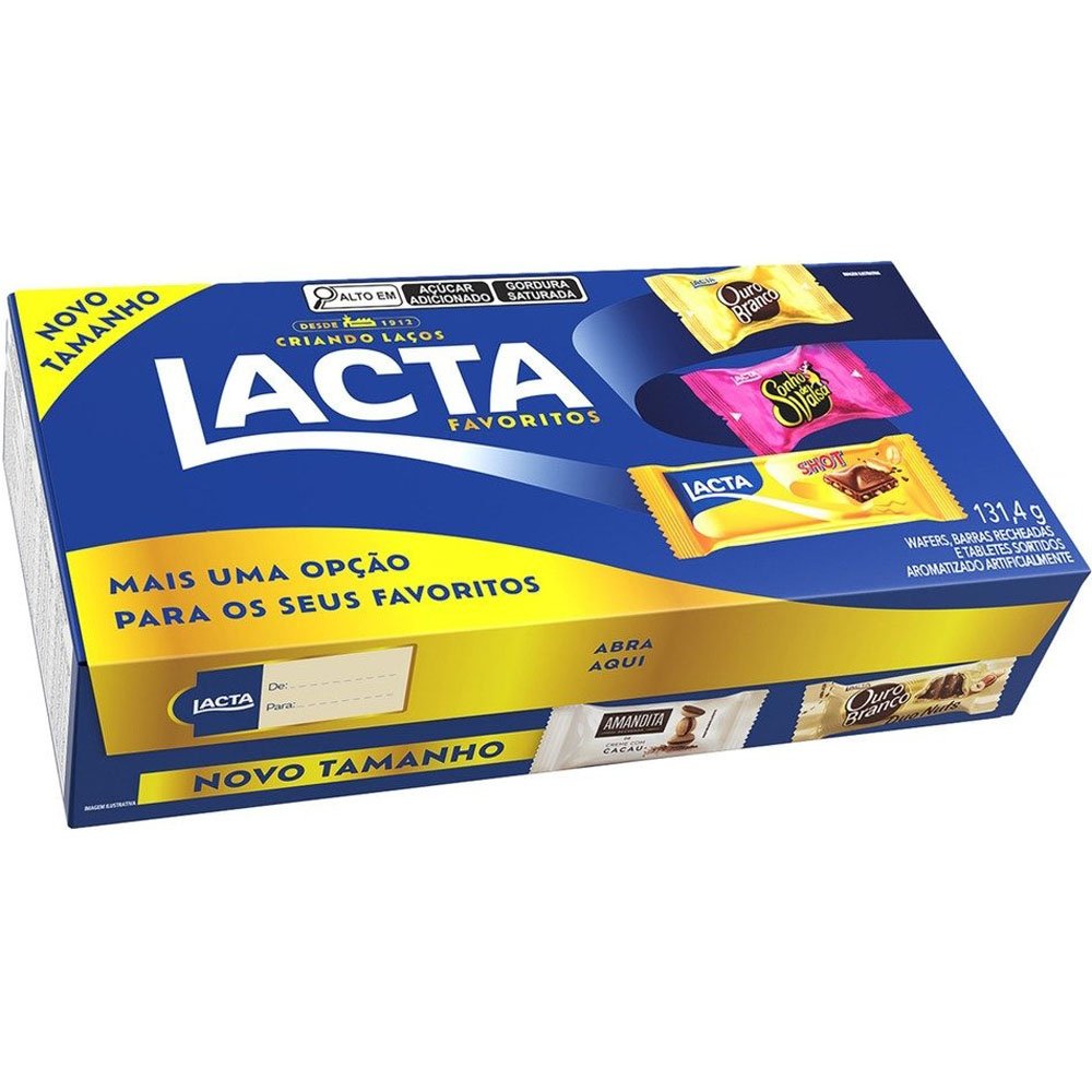 Caixa de Chocolate Lacta Favoritos Sortidos 131,4g