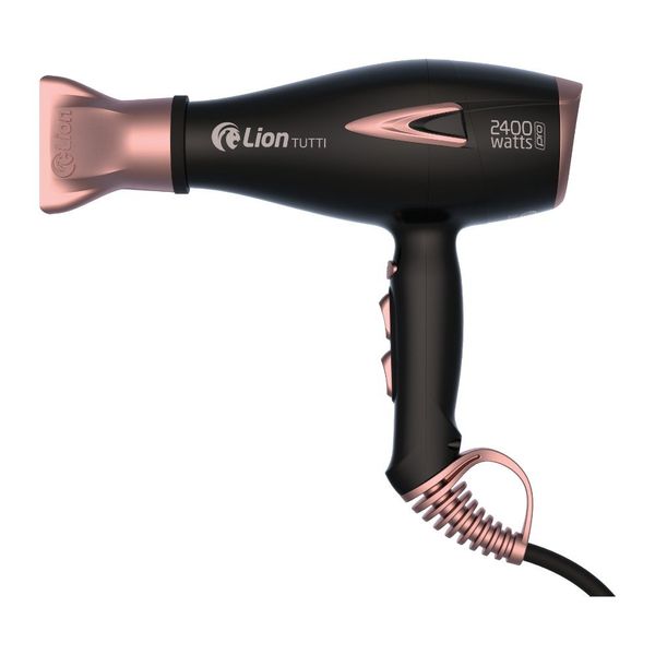 Secador De Cabelo Profissional Lion Tutti 2400W 127V Rosê (MP)