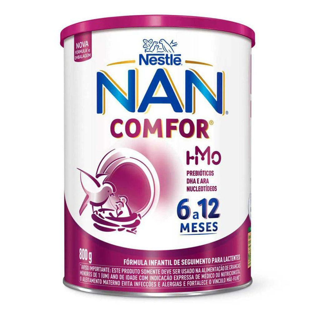 Fórmula Infantil Nestle Nan Comfor 2 A Partir 6º Mês 800g