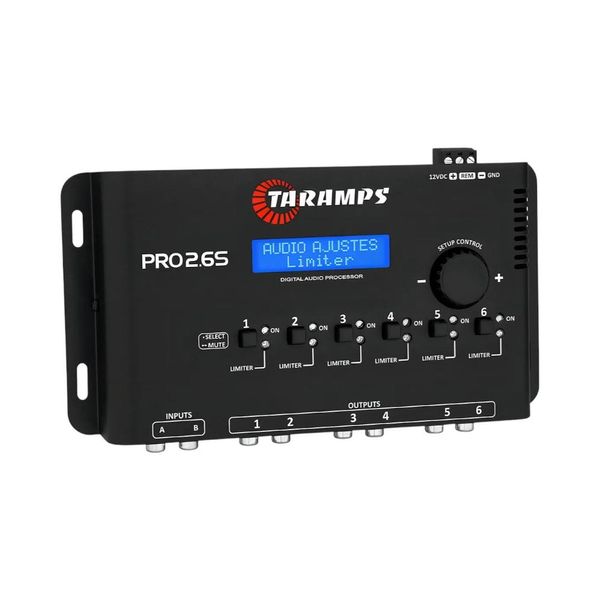 Processador De Áudio Automotivo Taramps PRO 2.6S Equalizador (MP)