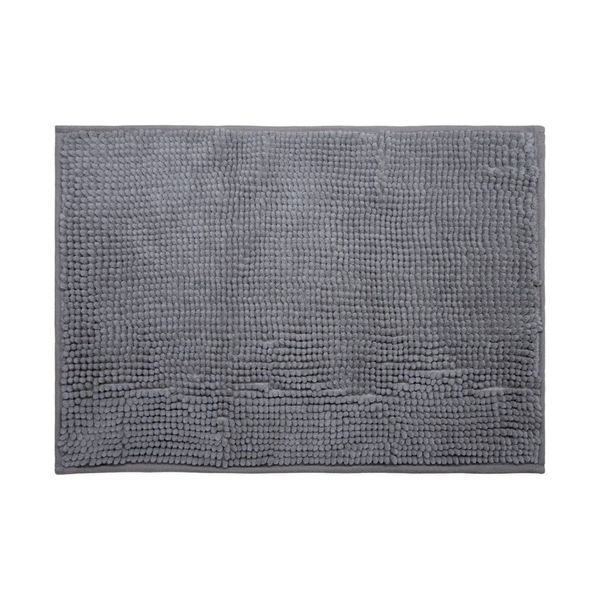 Tapete Para Banheiro Bella&Co Popcorn Cinza Escuro 40x60cm (MP)