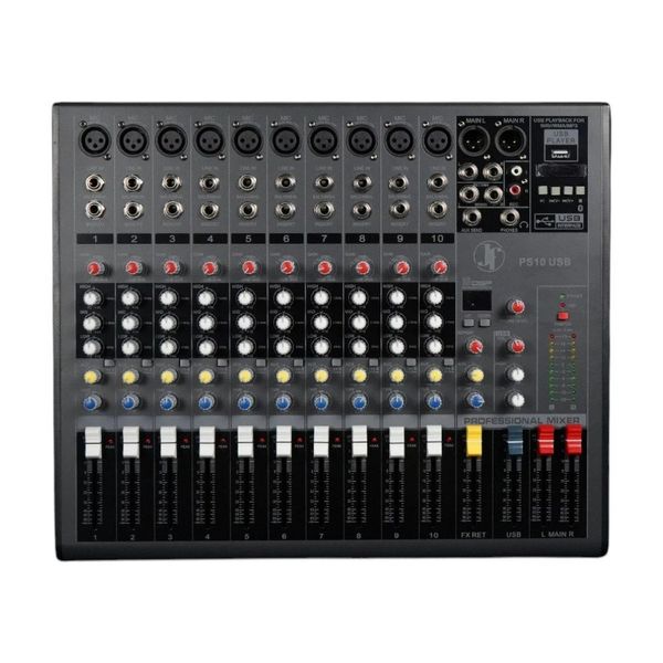 Mesa de Som J&F 10 Canais USB PS10USB (MP)