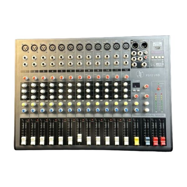 Mesa de Som J&F 12 Canais USB CH12USB PS12USB (MP)