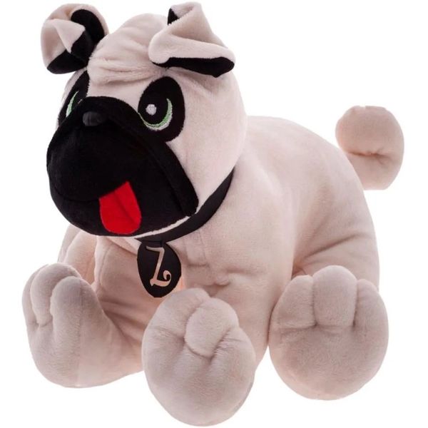 Pelúcia Zip Toys Cachorrinho Pug Antialérgico 30cm Baunilha (MP)