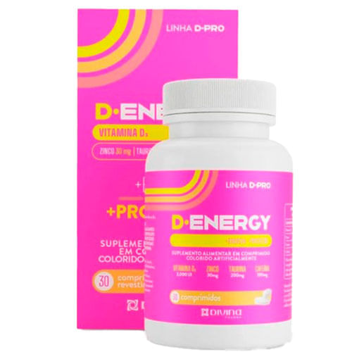 Vitamina D 2000 Ui + Zinco D- Energy 30mg 30 Minicomprimidos