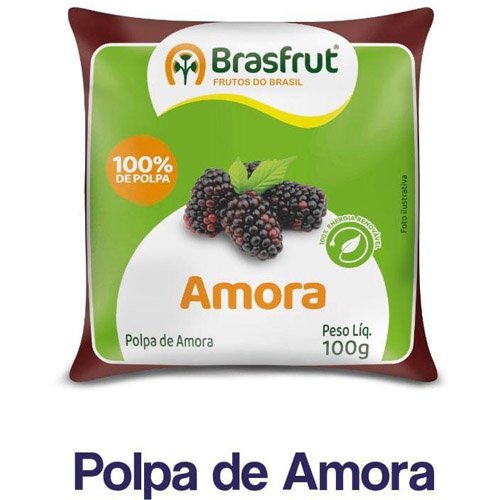 Polpa de Fruta Brasfrut Amora 100g
