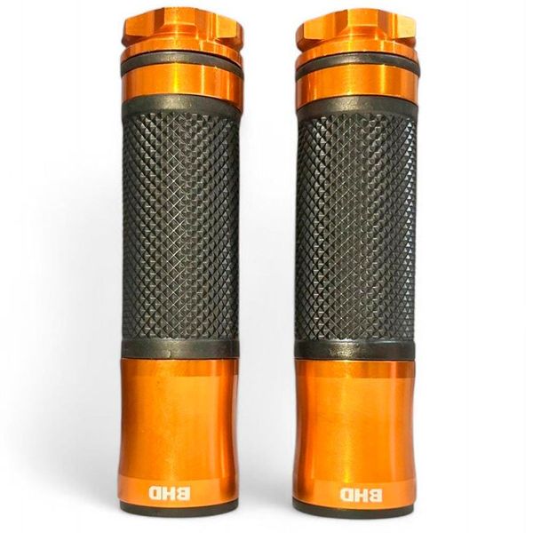 Manopla Para Moto BHD Universal Fire Force Sem Roldana Preto E Dourado (MP)