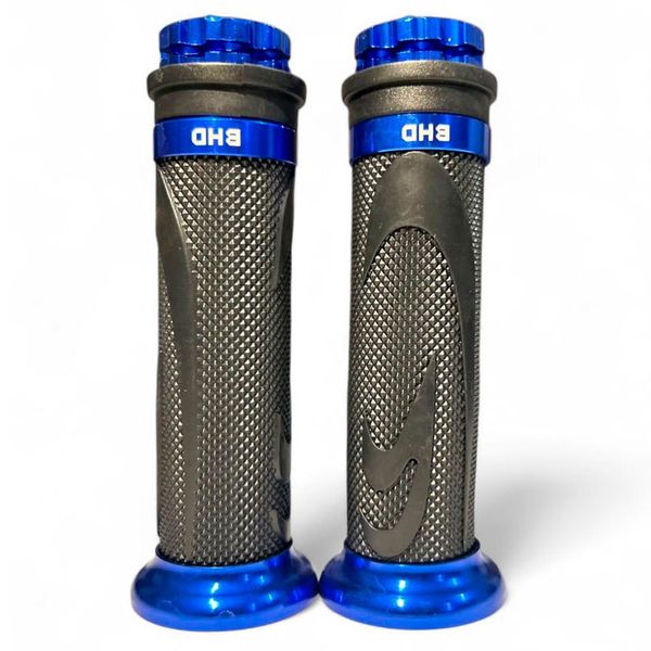 Manopla Para Moto BHD Universal Pro-Urban Sem Roldana Preto E Azul (MP)