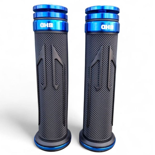 Manopla Para Moto BHD Universal Urban Power Sem Roldana Preto E Azul (MP)