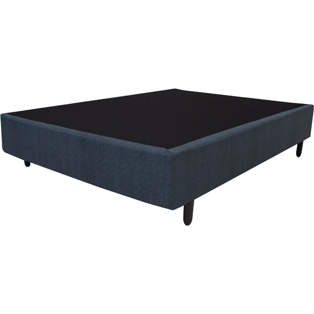 Base Cama Box Americana Casal Universal Grafite 138x188x26cm