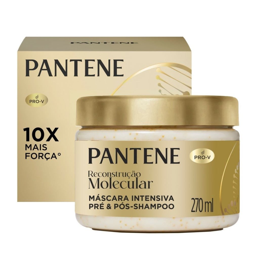 Máscara Capilar Intensiva Pré & Pós-Shampoo Pantene Pro-V Reconstrução Molecular 270ml