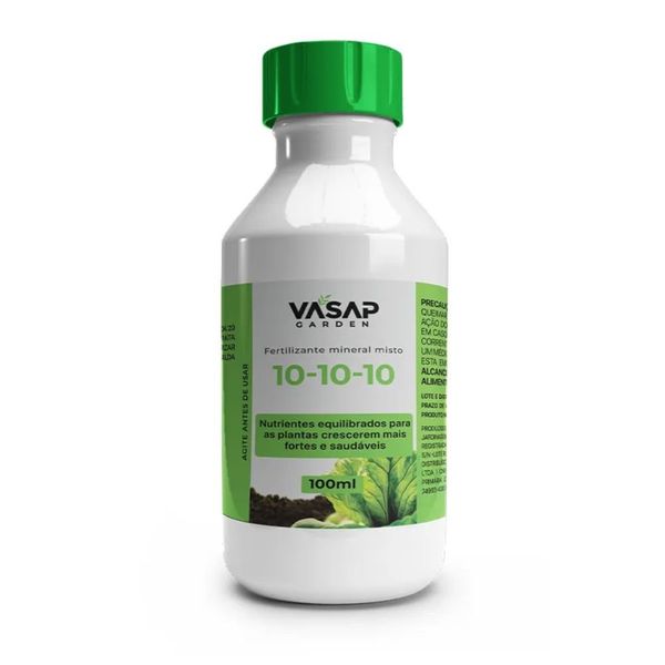 Fertilizante Mineral Vasap Misto 10-10-10 100ml (MP)
