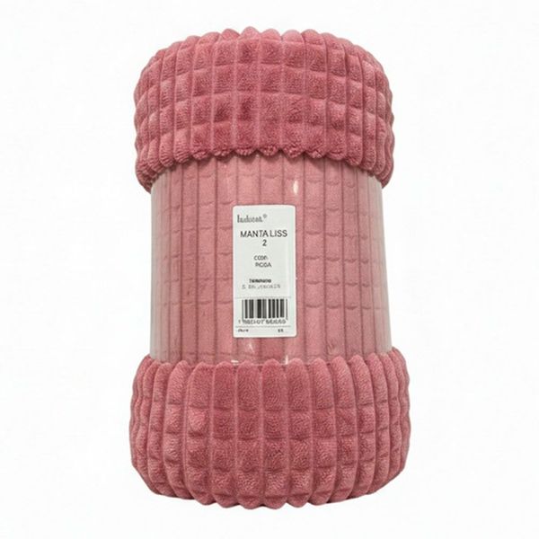 Manta Casal Habitat Liss 2 200x220cm Rosa (MP)