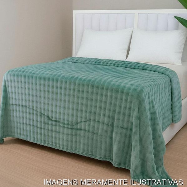 Manta Casal Conforto Habitat Verde 220x220cm (MP)
