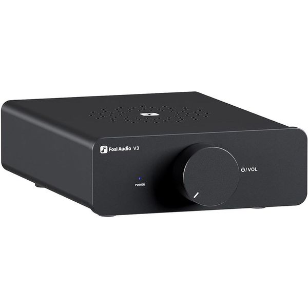 Amplificador Fosi Estéreo V3 TPA3255 para Áudio Doméstico Preto A-BI
