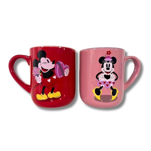 Kit Caneca Zonacriativa Minnie E Mickey 2 Peças 400ml 26392 (MP)