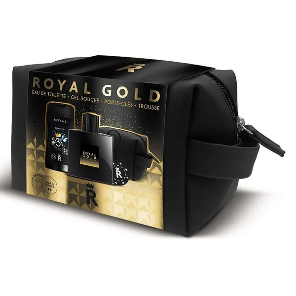 Kit Royal Opera Corania Royal Gold Perfume 100ml + Gel Banho 250ml Com Necessaire (MP)