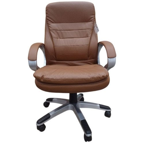 Cadeira Para Escritório Metal/PVC Latcor Marrom JAOAF-C7605