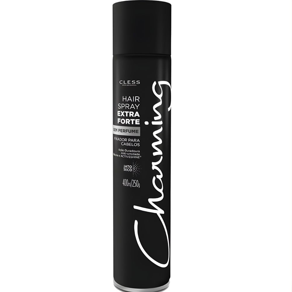 Spray Fixador Charming Black Extra Forte 400ml