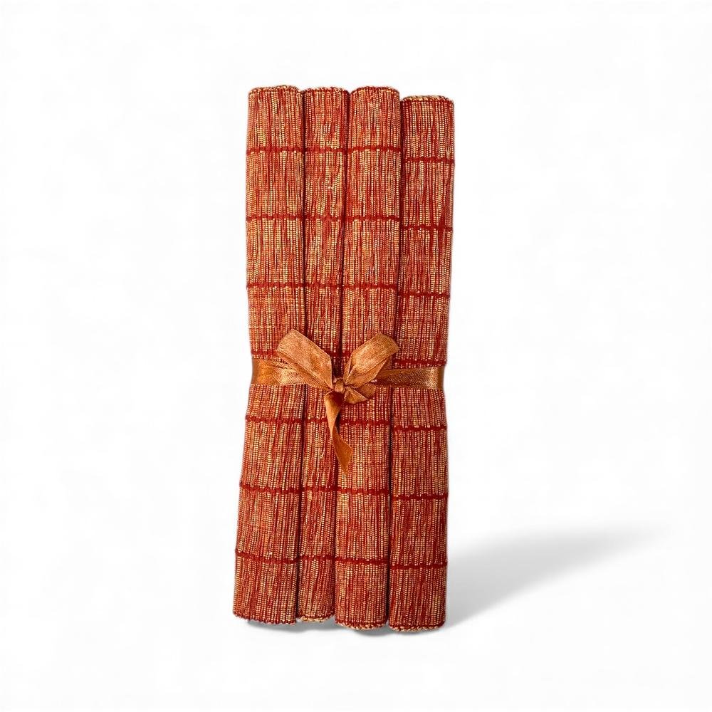 Encontraproduto.com.br - Jogo Americano Toskana 4 Peças Terracota (MP)