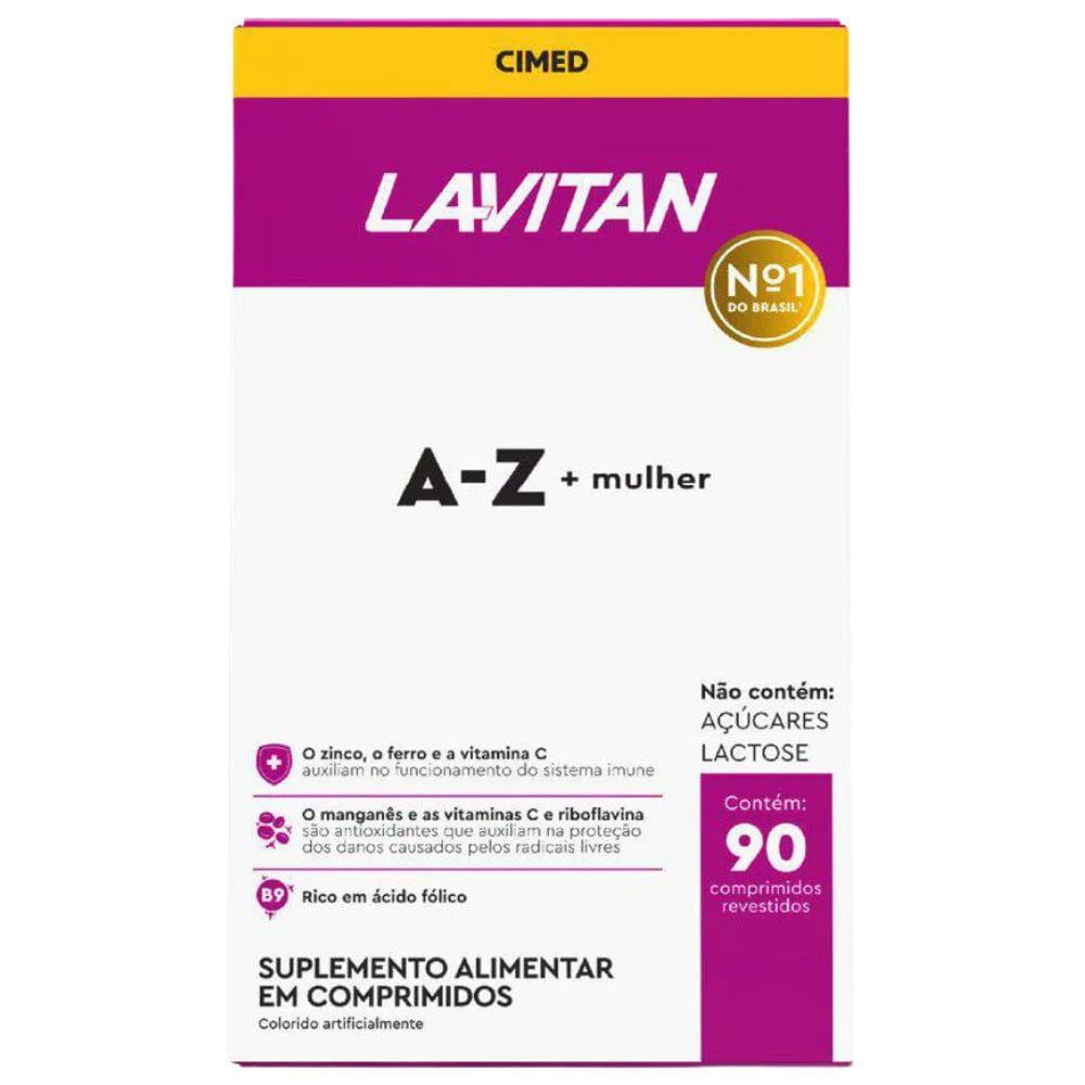 Lavitan AZ Mulher 90 Comprimidos Revestido Cimed