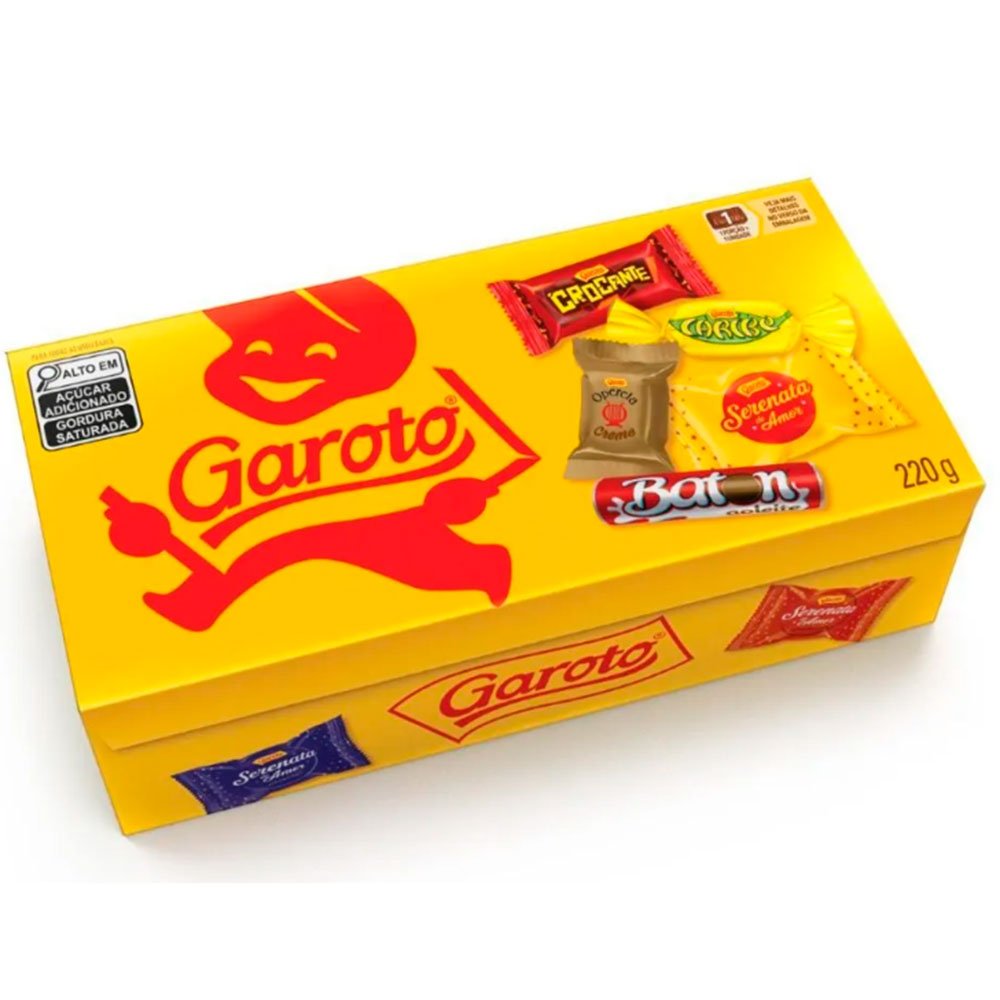 Caixa de Chocolate Bombons Sortidos 220g Garoto
