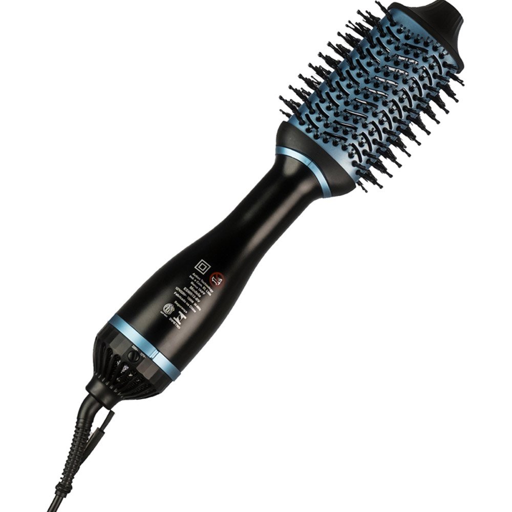 Escova Secadora Taiff Tourmaline Bivolt Preto com Azul