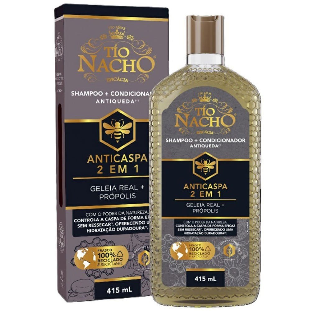 Shampoo + Condicionador Antiqueda Tío Nacho Anticaspa 2 Em 1 415ml