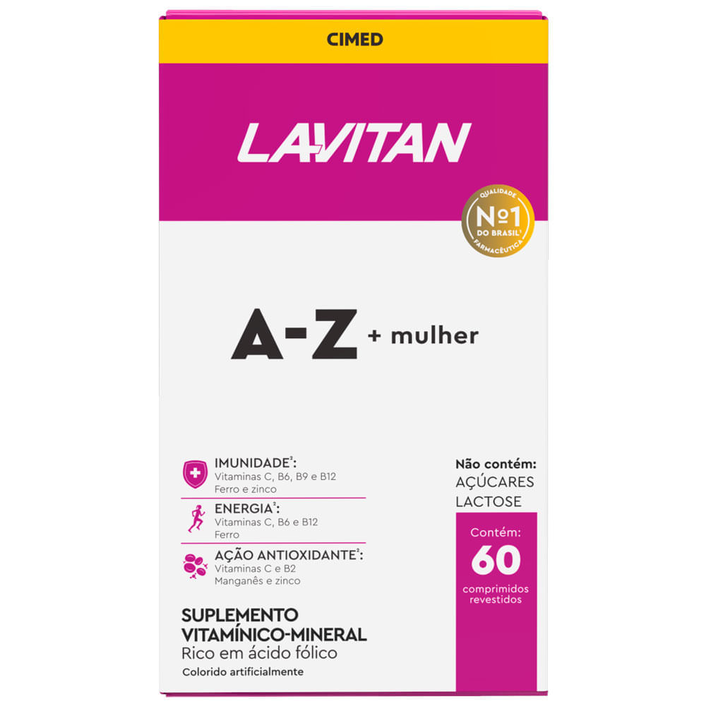 Lavitan A-Z Mulher 60 Comprimidos Revestidos