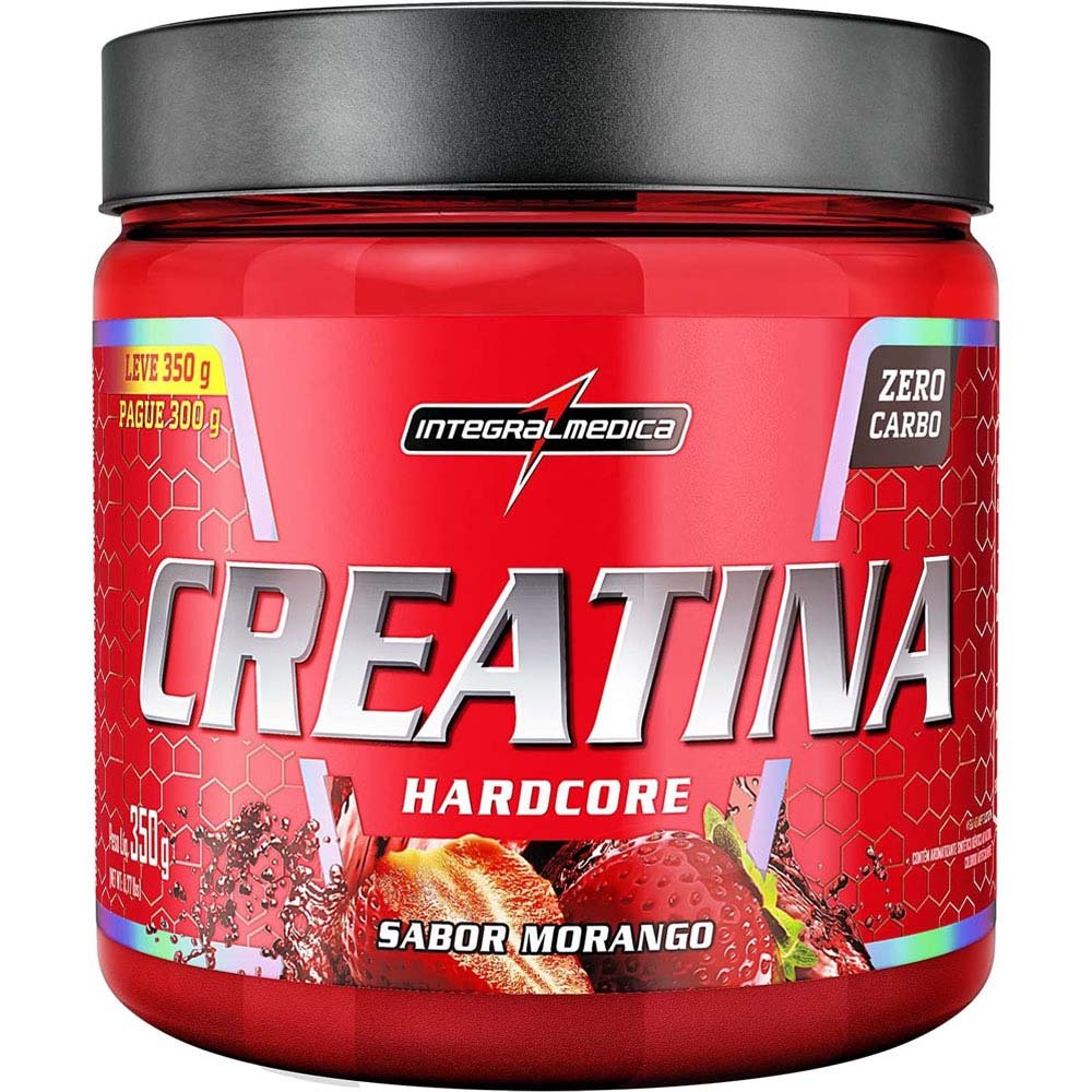 Creatina Integralmedica Hardcore Morango 350g