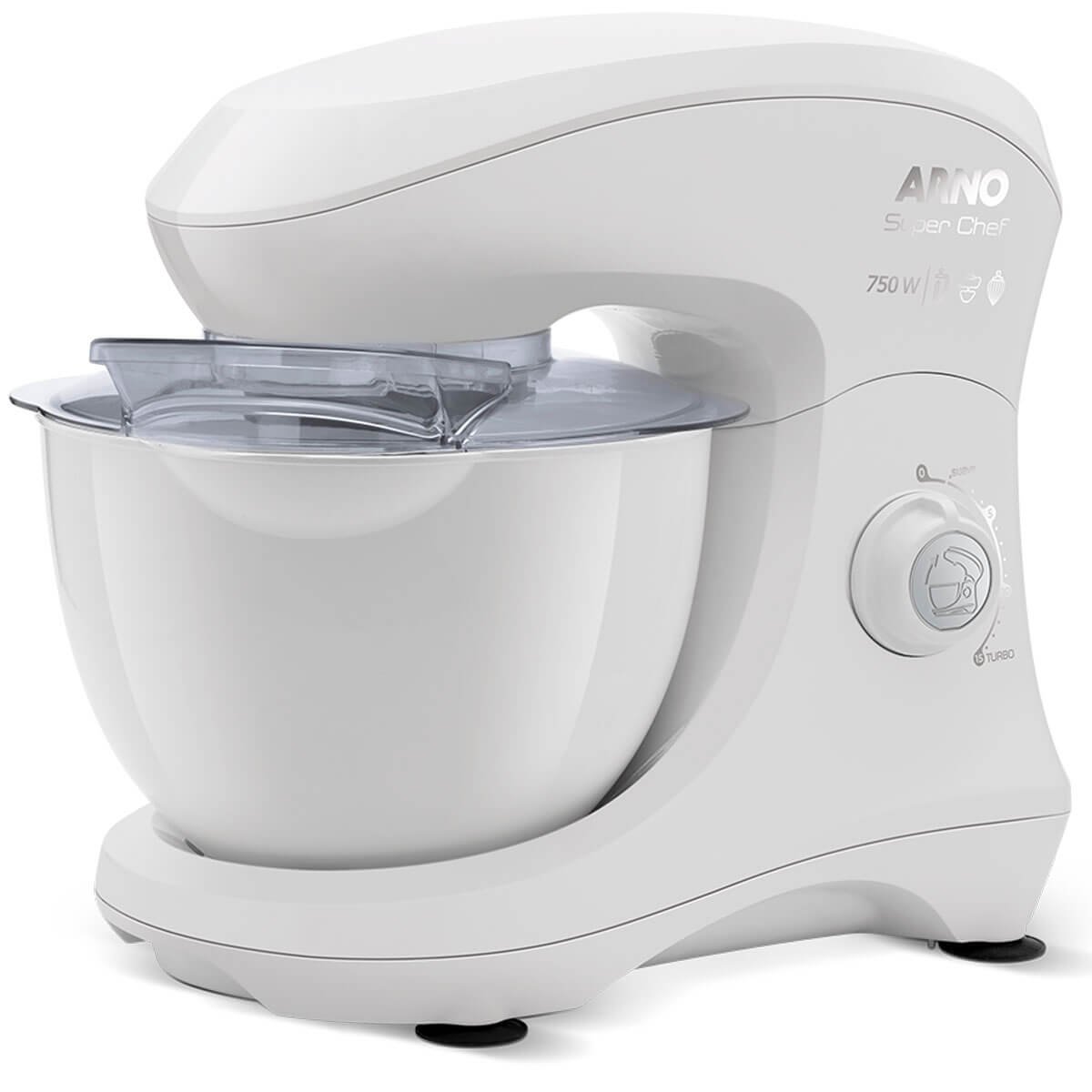 Batedeira Planetária Arno 5L Super Chef 750W Branco KM00