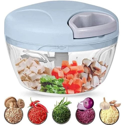 Triturador e Misturador Manual de Alimentos Lovfe 900ml Cinza KS048 E-BI