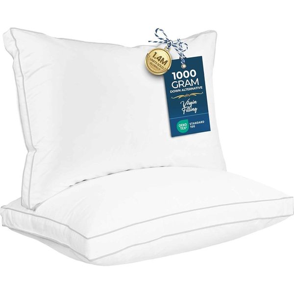 Travesseiro Utopia 2 Unidades Bedding UB1553 Tamanho Queen Branco A-BI