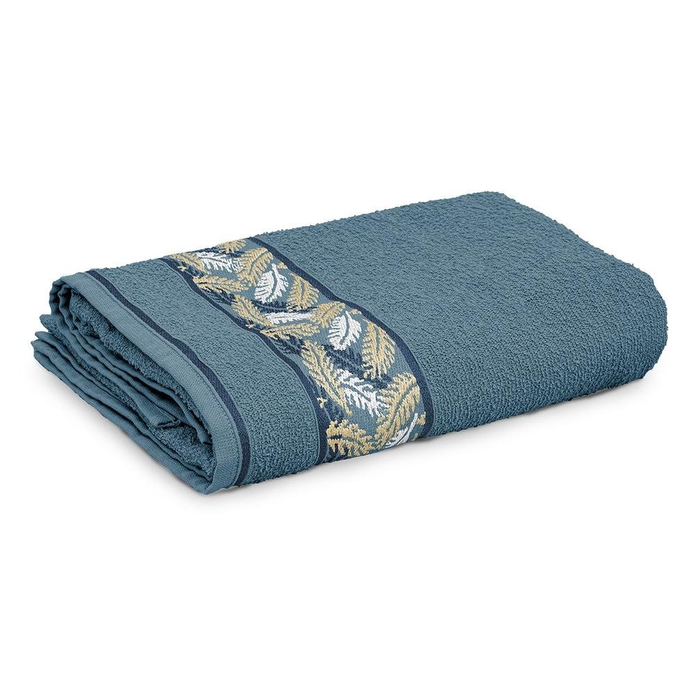 Toalha De Banho Appel Silvestre 68x130cm Azul Star (MP)