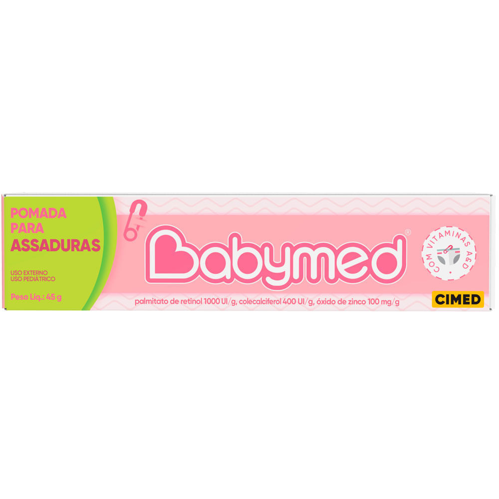 Pomada Babymed Rosa Bisnaga 45g