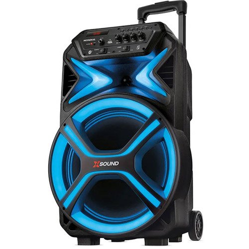 Caixa de Som Amplificada Mondial 550W Preta CM-550-L
