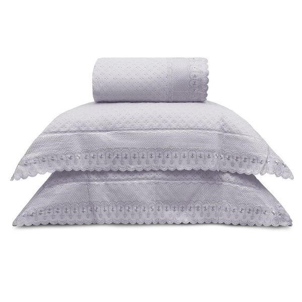 Kit Colcha Queen 3 Peças Appel Bordare Premium Lavanda (MP)