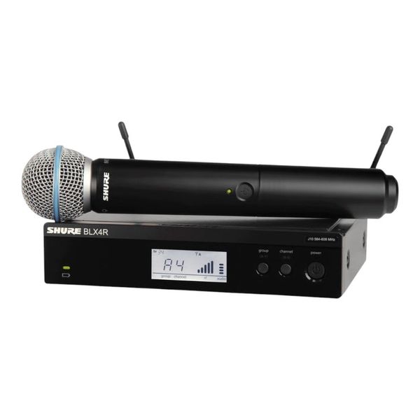 Microfone Sem Fio Shure Base Fixa Rack BLX24RBR (MP)