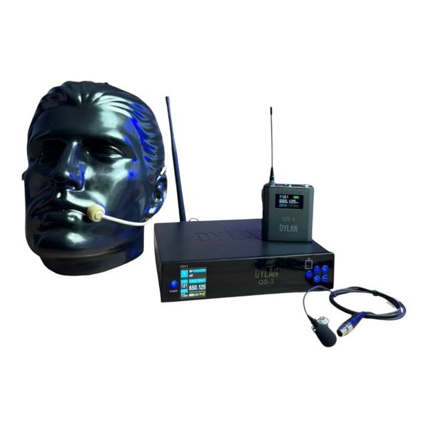 Microfone Sem Fio Dylan UHF QS-3 (MP)