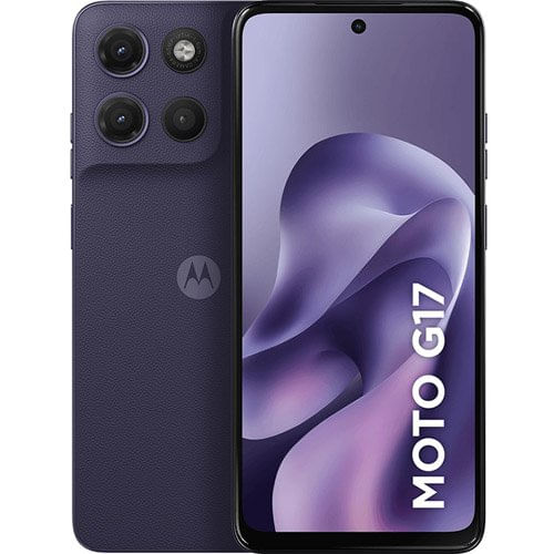 Smartphone Motorola G17 Roxo 256GB Tela 6.7" Câmera 50MP 4GB RAM