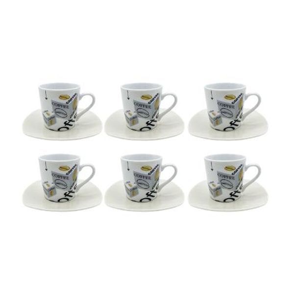 Jogo De Xícara 6 Peças Hartin Coffee Time (MP)