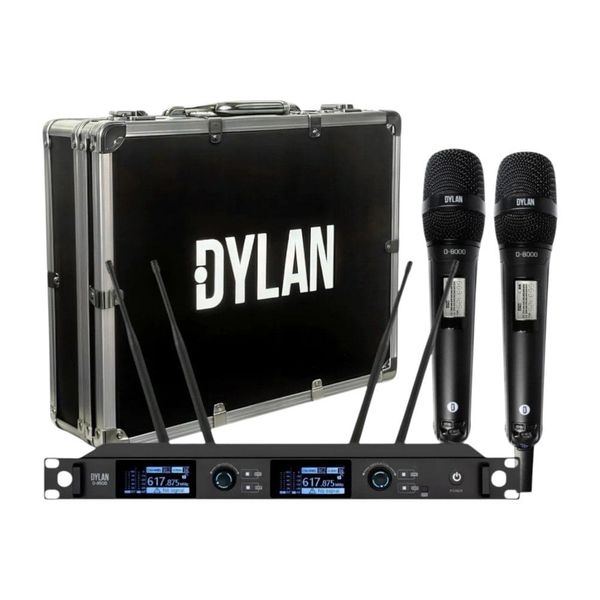 Microfone Sem Fio Dylan Duplo D-8500S (MP)