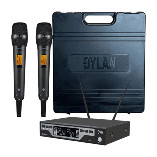 Microfone Sem Fio Dylan Duplo D-8000S (MP)