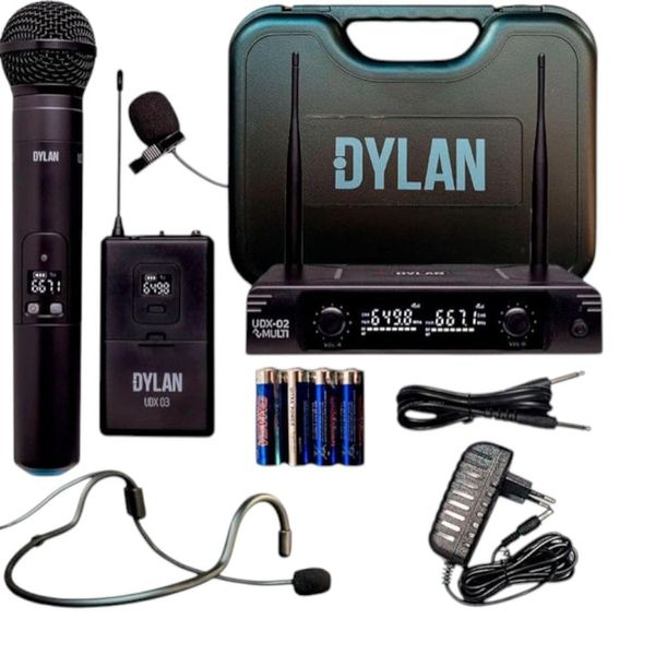 Microfone Sem Fio Dylan Com Headset UDX-05 Multi (MP)
