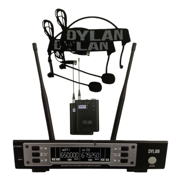 Kit Microfone Dylan Com 2 Headset E 2 Bodypack D9006S (MP)