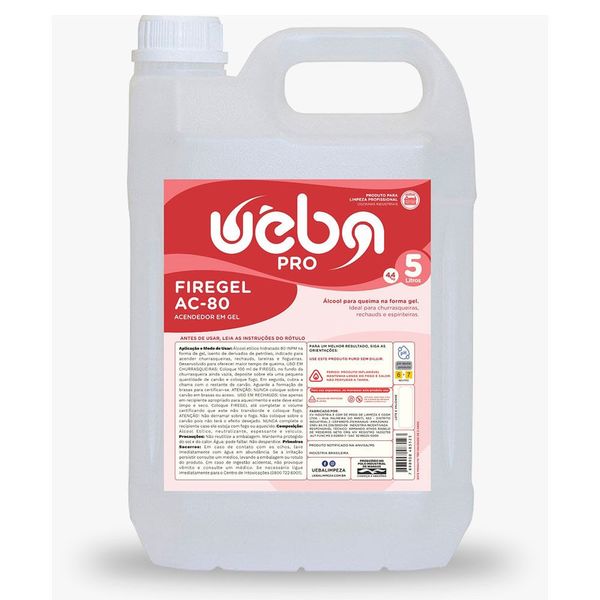 Acendedor Em Gel Uêba Fire Gel 5L (MP)