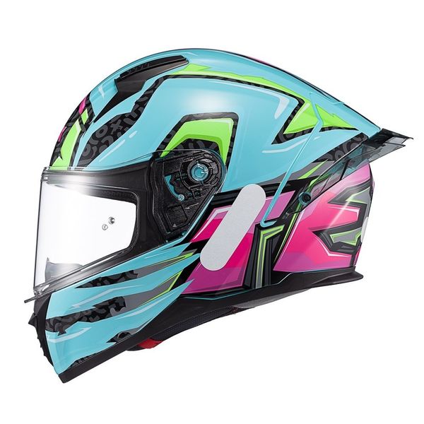 Capacete Texx Raptor Arcade Azul E Rosa 60 (MP)