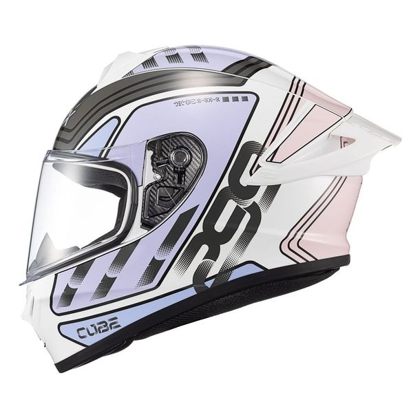 Capacete Texx Spihe Cube Lilás E Branco 58 (MP)